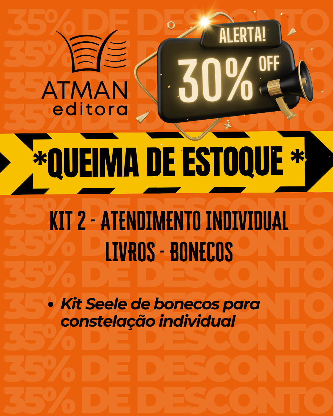 KIT 2 - ATENDIMENTO INDIVIDUAL LIVROS - BONECOS