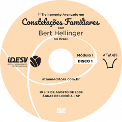 KIT DVD - BERT HELLINGER - ÁGUAS DE LINDÓIA / SÃO PAULO 2008 - TREINAMENTO AVANÇADO COM BERT HELLINGER - 1 módulo 